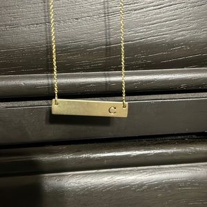 C bar Necklace
